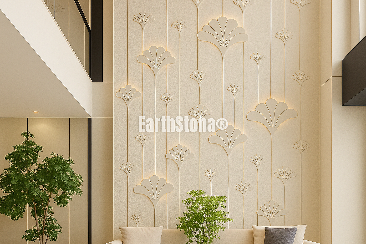 Double-Height Natural Stone Walls